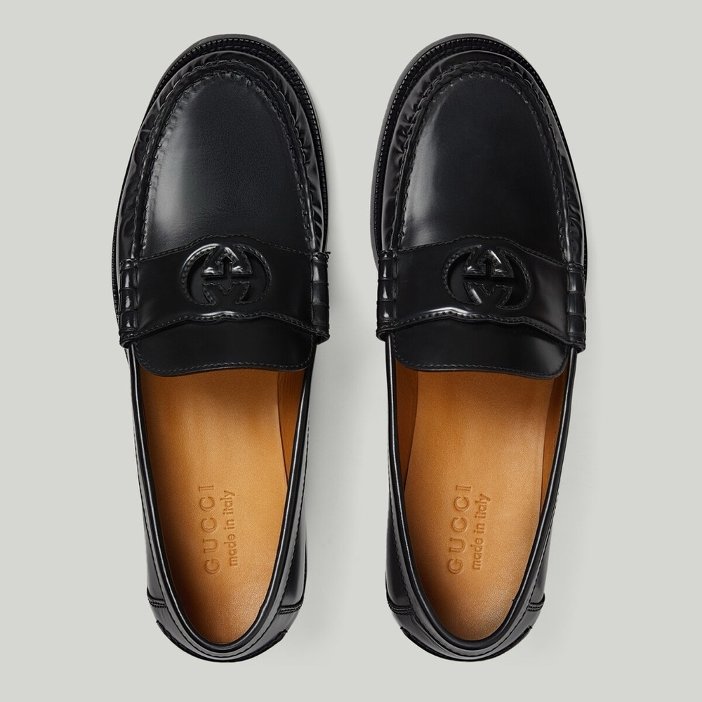 Gucci Interlocking G leather loafers